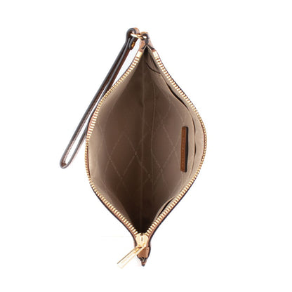 Brown Leather Clutch Bag