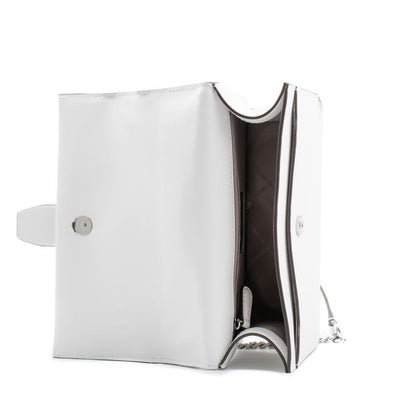 White Leather Shoulder Bag