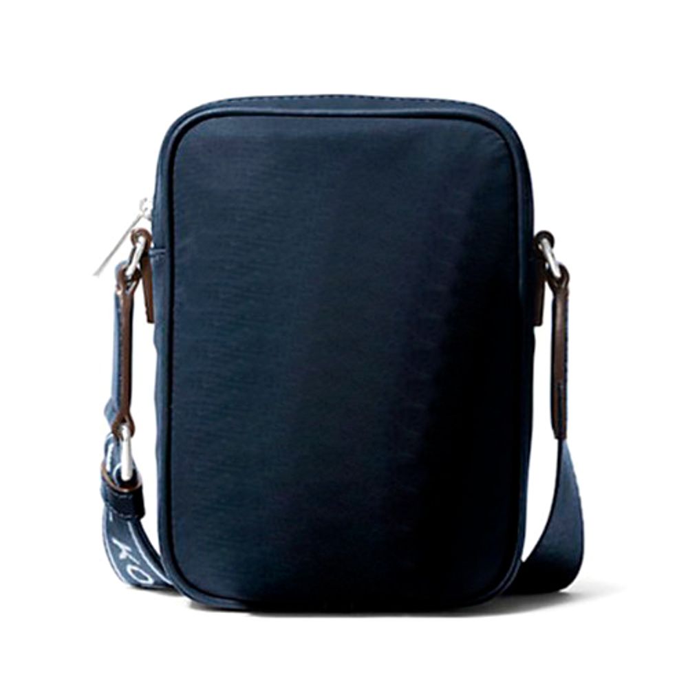 Blue Nylon Messenger Bag