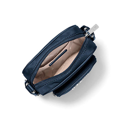 Blue Nylon Messenger Bag