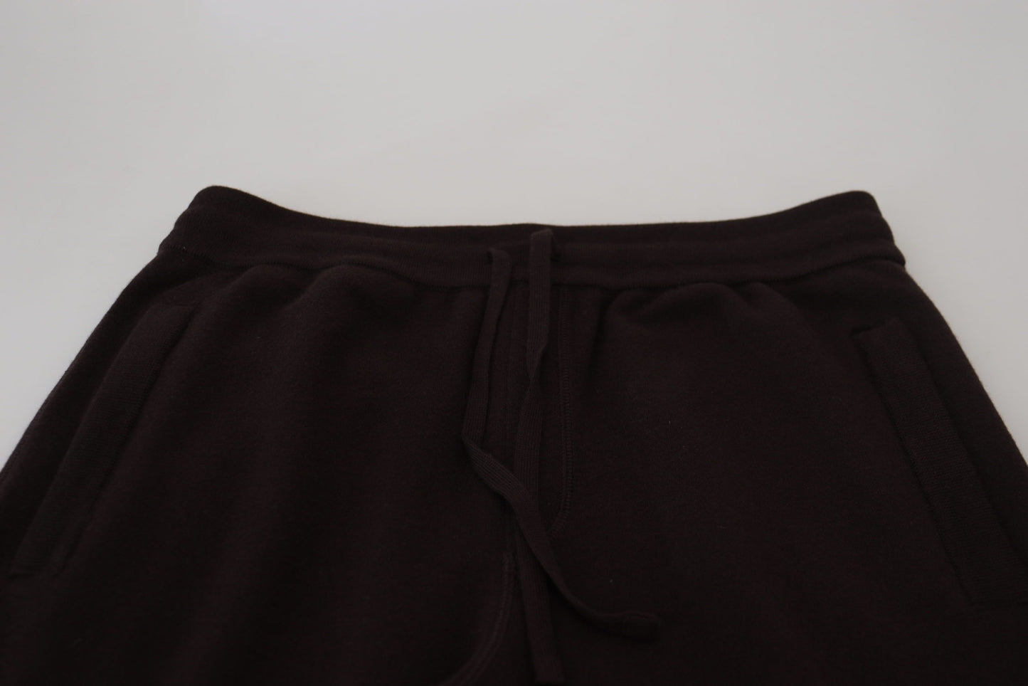 Brown Cashmere Trousers Bottoms Drawstring Pants