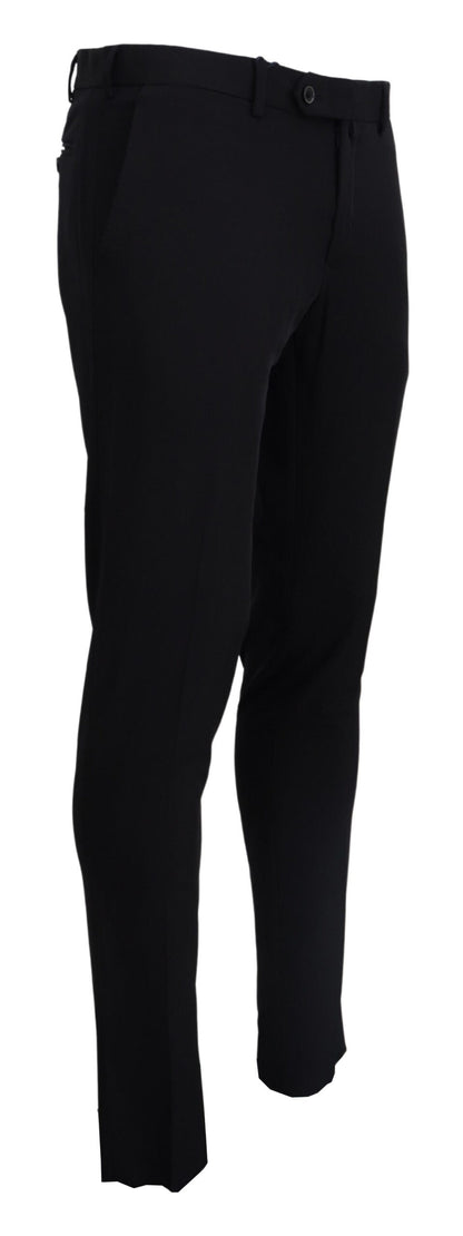 Black Tapered Dress Formal Pants