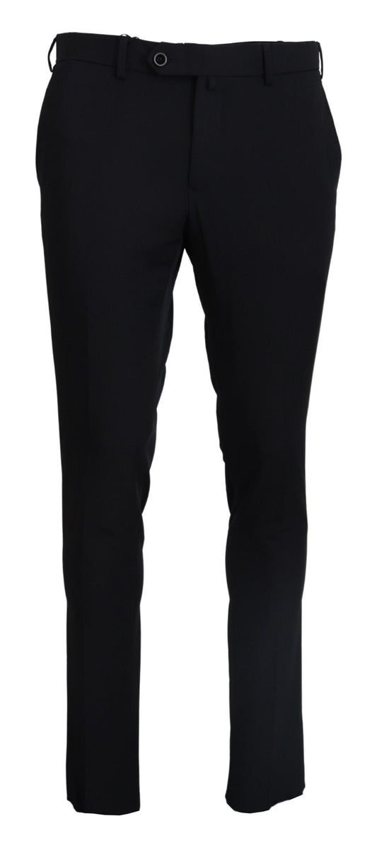 Black Tapered Dress Formal Pants