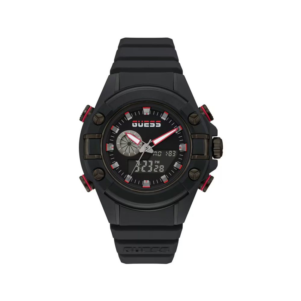 Black Resin Sport Watch