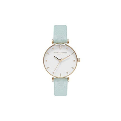 Green Artificial Leather Dress Watch