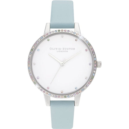 Blue Artificial Leather Dress Watch