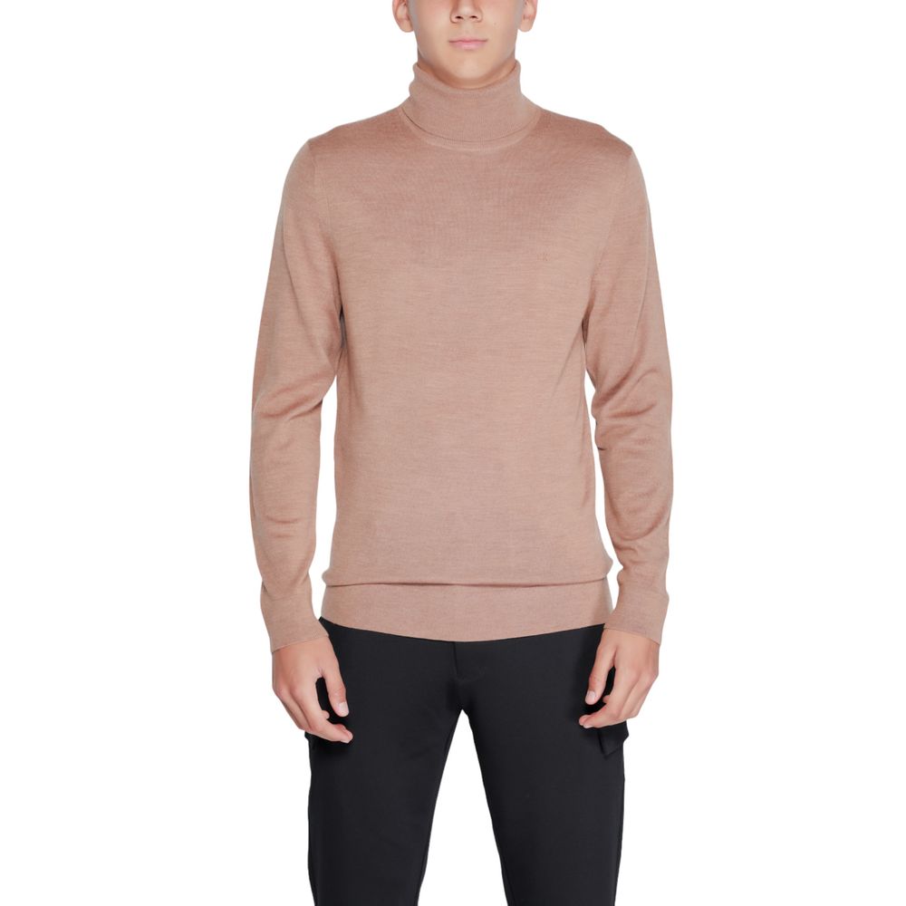 Beige Wool Turtleneck