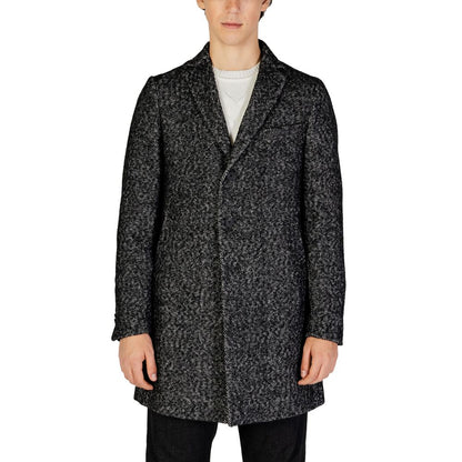 Black Polyester Coat