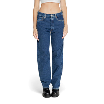 Blue Cotton Mom Jeans