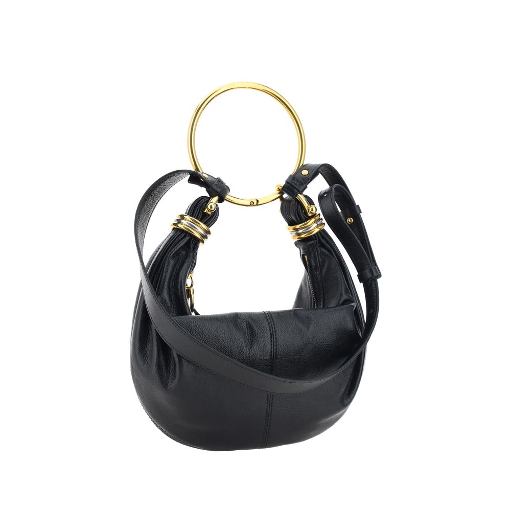 Black Calf Leather Bos Taurus Handbag