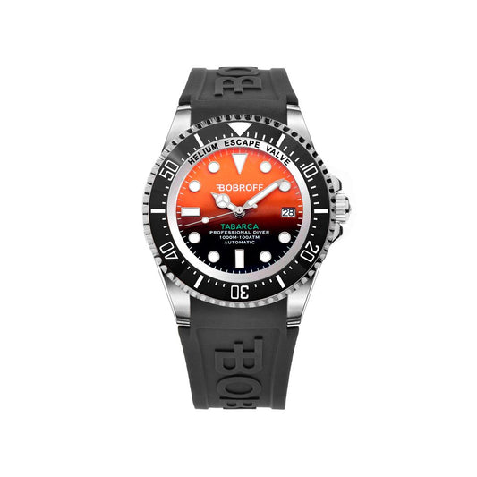 Black Rubber Sport Watch