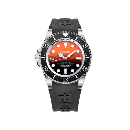 Black Rubber Sport Watch