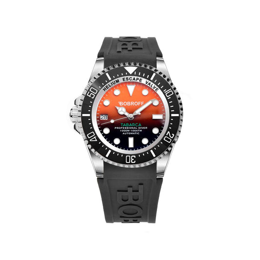 Black Rubber Sport Watch