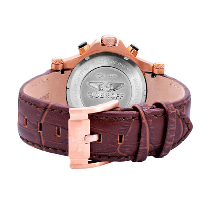 Brown Leather Dress Watch