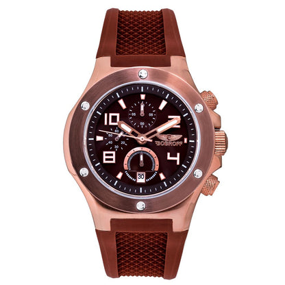 Brown Rubber Dress Watch