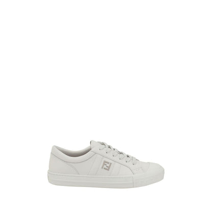 White Calf Leather Bos Taurus Athletic Sneakers