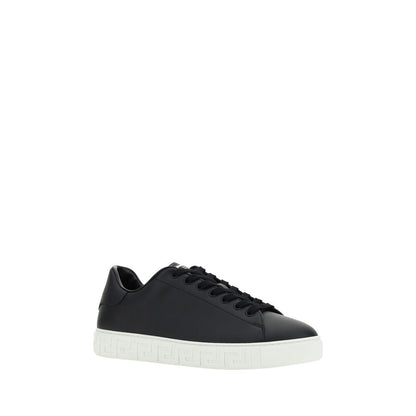 Black Rubber Low Top Sneakers