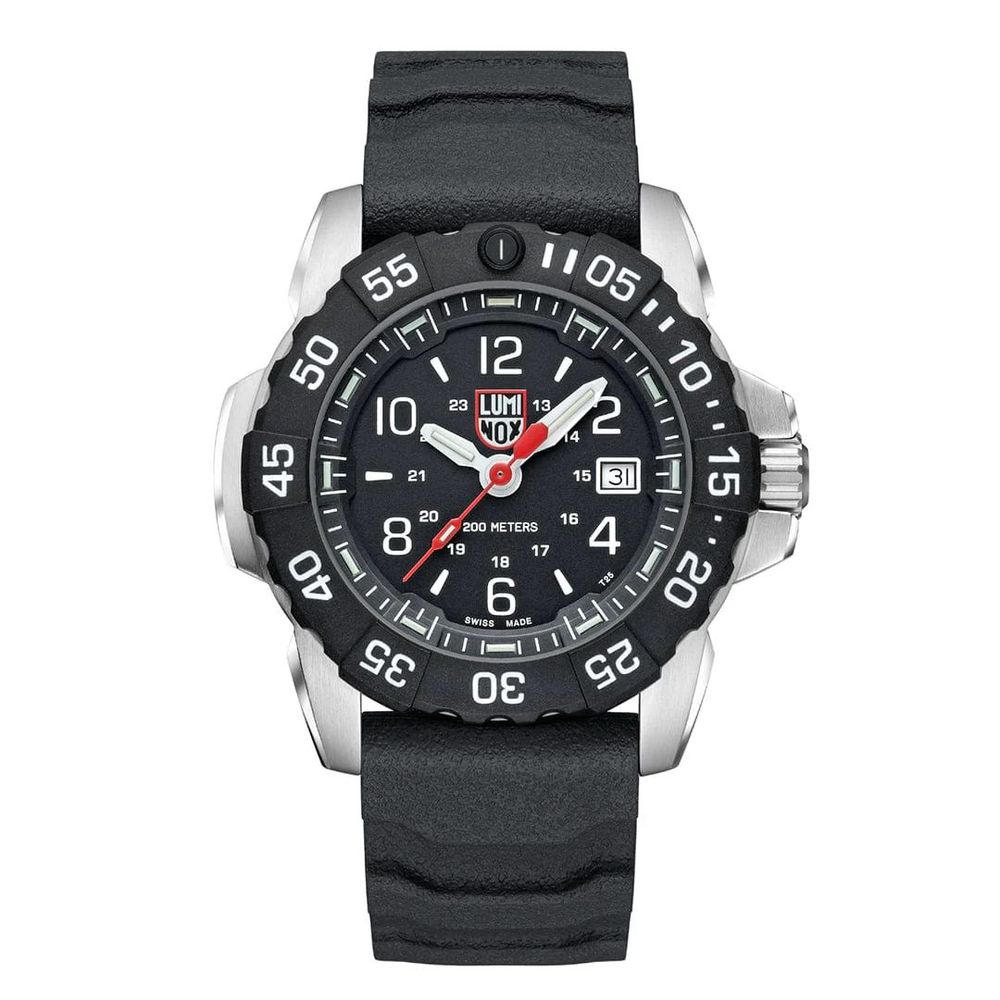 Black Rubber Sport Watch