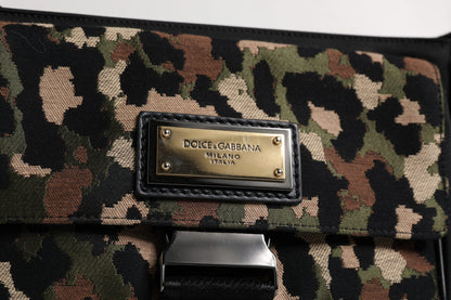 Multicolor Leopard Jacquard Crossbody Bag