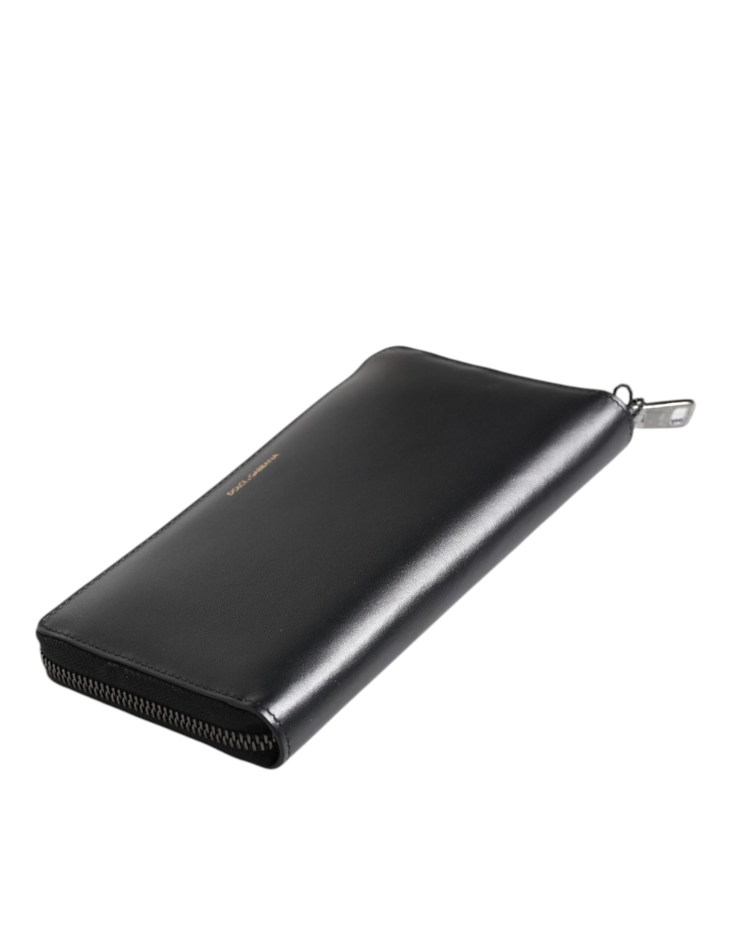 Black Blue Exotic Leather Embossed Continental Wallet