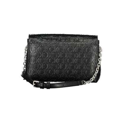 Black Polyester Women's Shoulder Bag