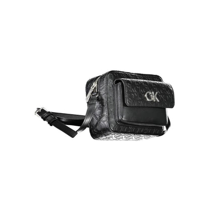 Black Polyester Women's Shoulder Bag