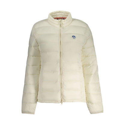 White Polyamide Women's Jacket
