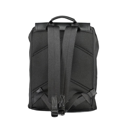 Nero Polyester Men Backpack