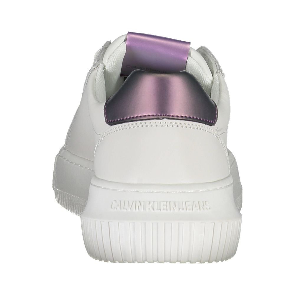 White Leather Women Sneaker