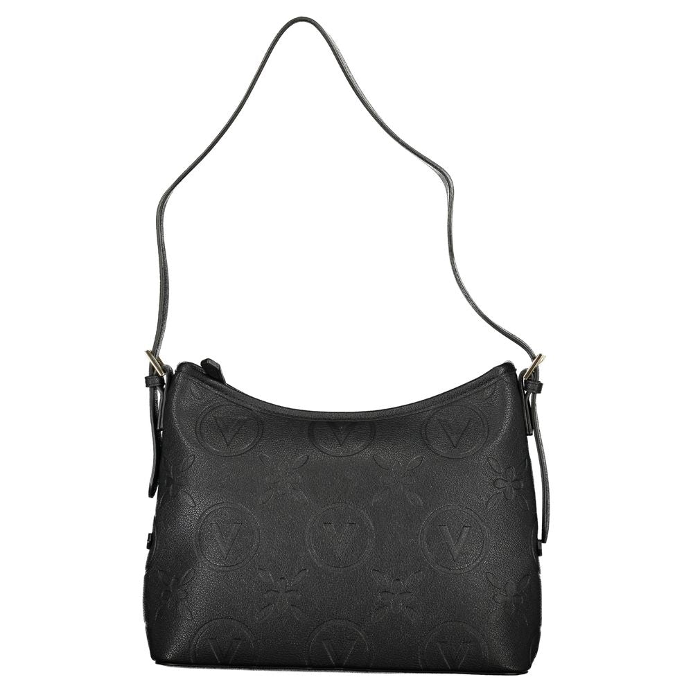 Black Polyurethane Women Handbag