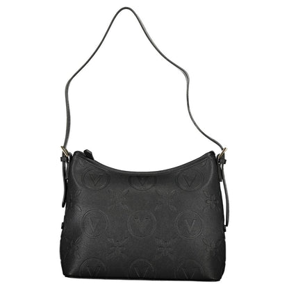 Black Polyurethane Women Handbag