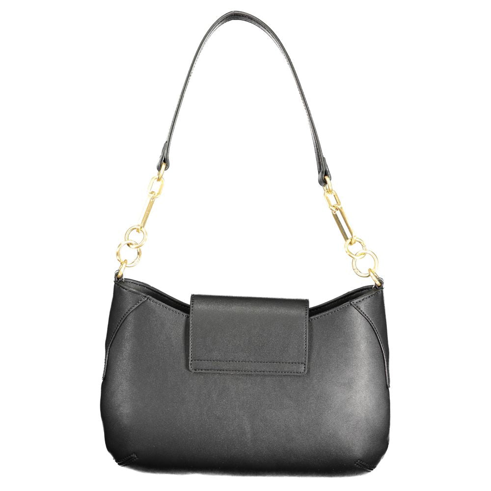 Nero Polyurethane Women Handbag