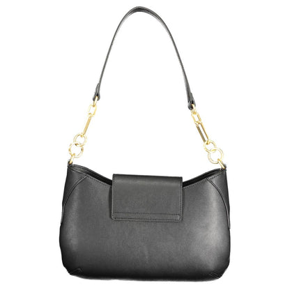 Nero Polyurethane Women Handbag