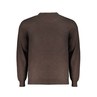 Marrone Wool Men Sweater