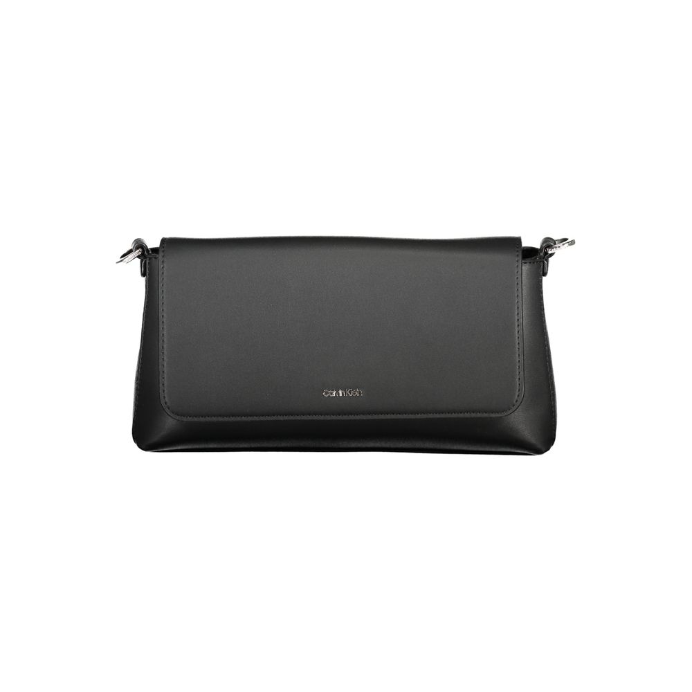 Black Polyester Women's Handbag