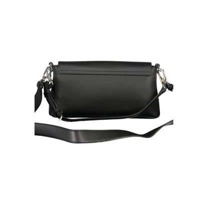 Black Polyester Women's Handbag