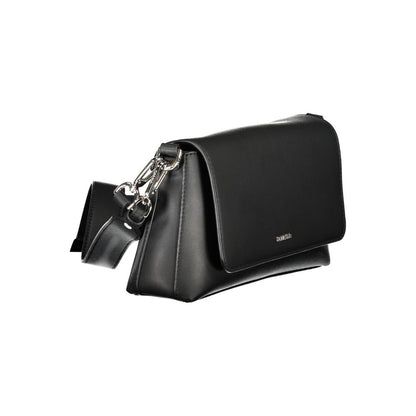 Black Polyester Women's Handbag