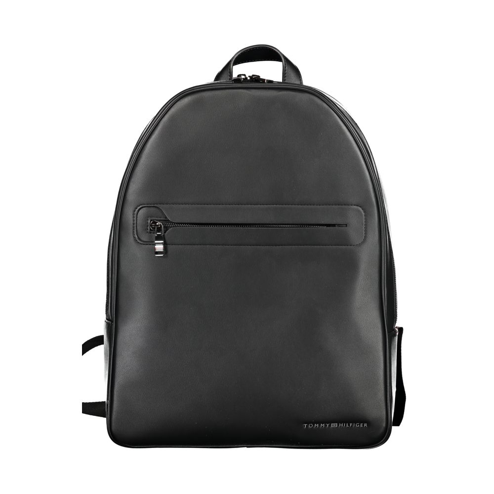 Nero Poliuretano Men Backpack