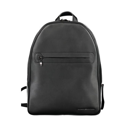 Nero Poliuretano Men Backpack