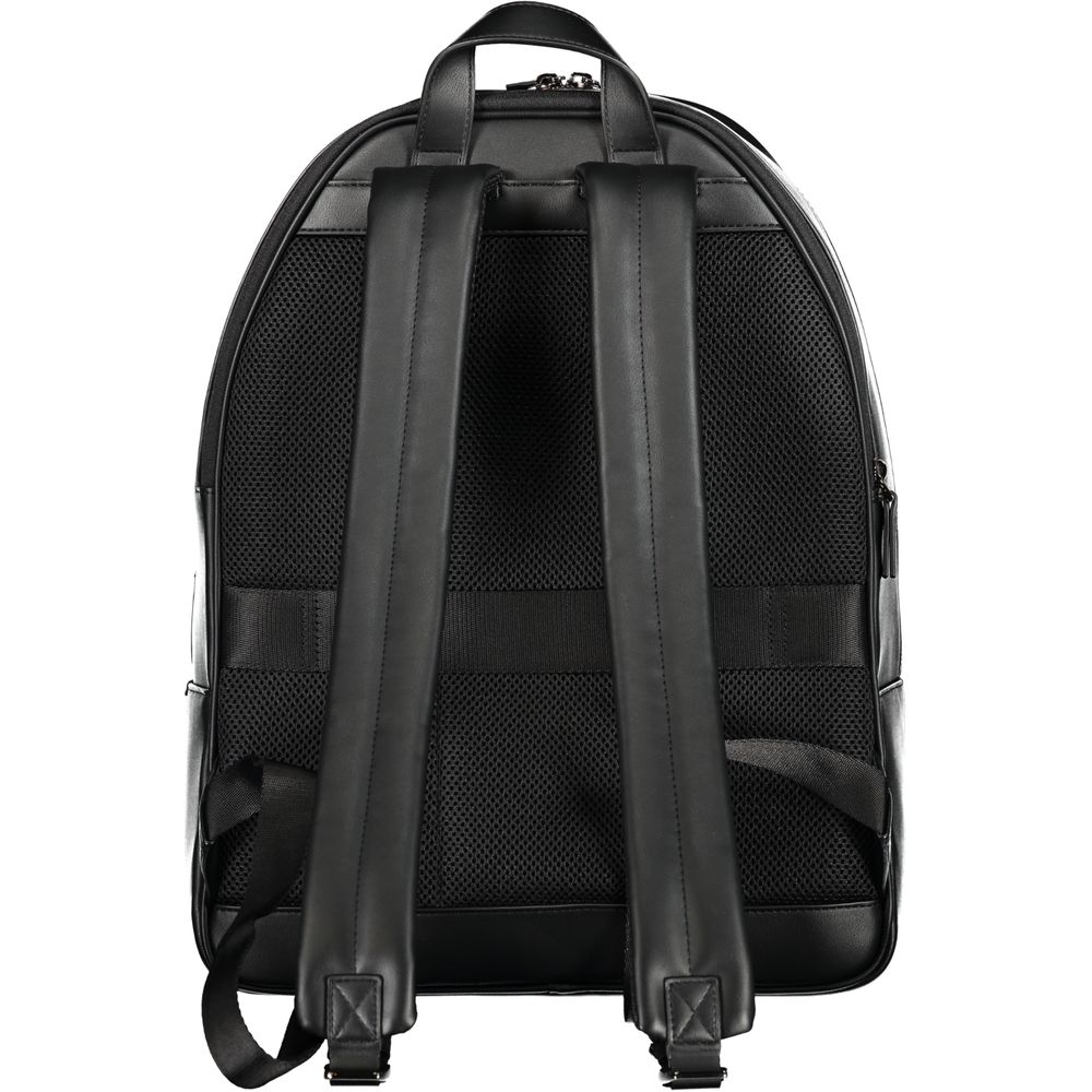 Nero Poliuretano Men Backpack