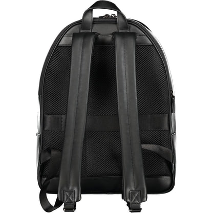 Nero Poliuretano Men Backpack