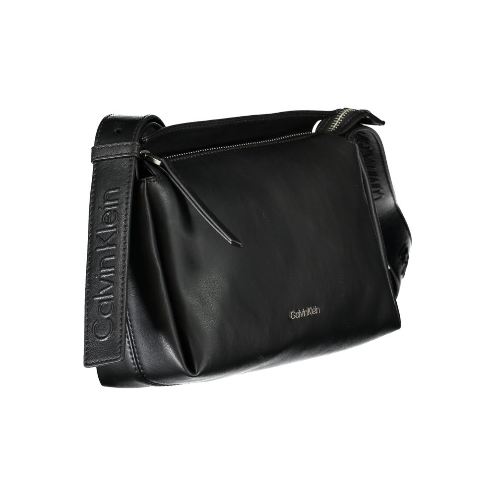 Black Polyester Women Bag
