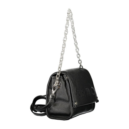 Black Polyurethane Women's Handbag