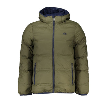 Green Polyamide Men Jacket