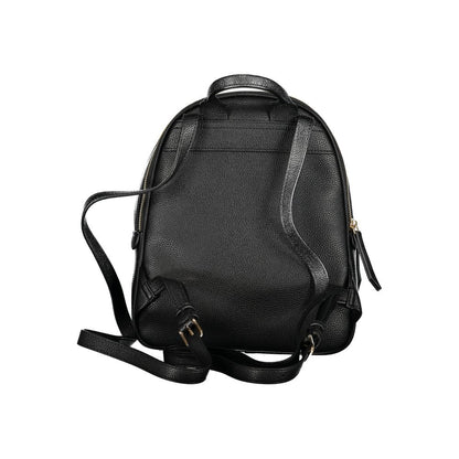 Nero Polyurethane Women Backpack