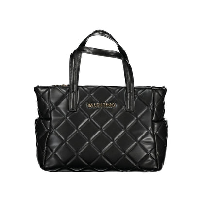 Black Polyethylene Women Handbag