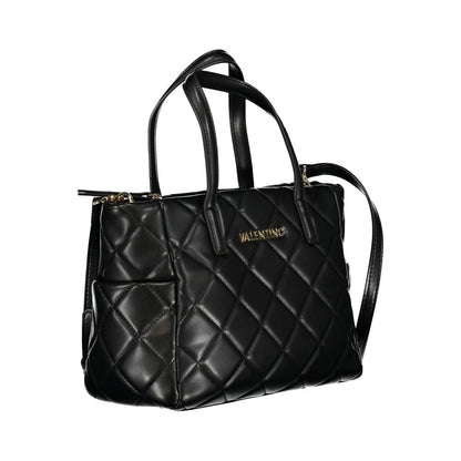 Black Polyethylene Women Handbag