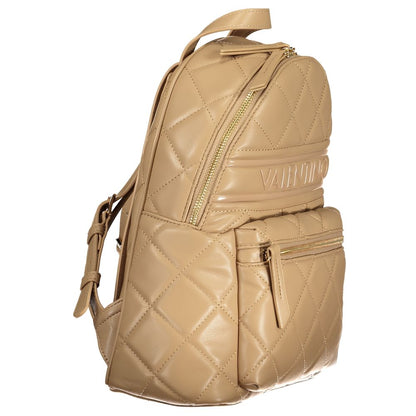 Beige Polyethylene Women Backpack