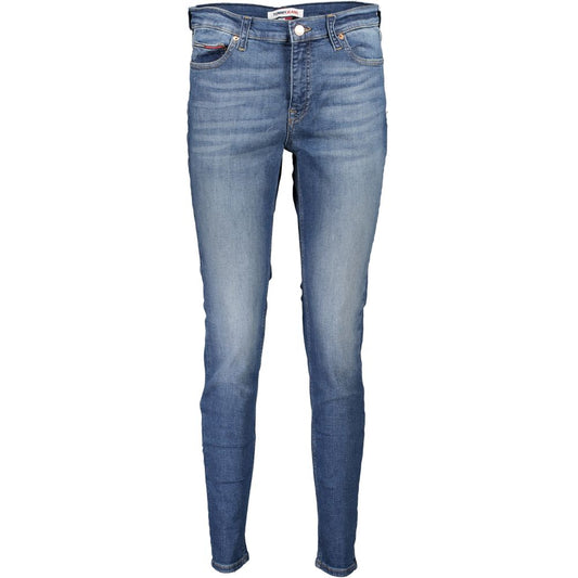 Blue Cotton Women Skinny Jean