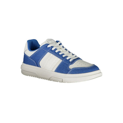 White Polyurethane Men Sneaker